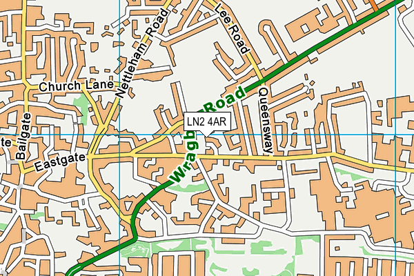 LN2 4AR map - OS VectorMap District (Ordnance Survey)