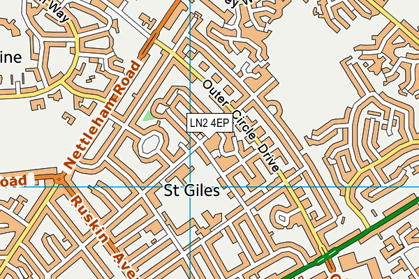 LN2 4EP map - OS VectorMap District (Ordnance Survey)