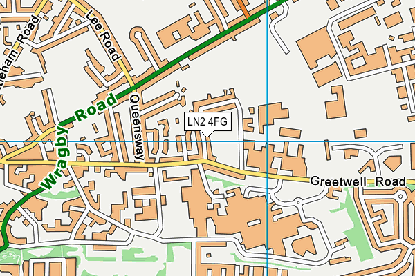 LN2 4FG map - OS VectorMap District (Ordnance Survey)