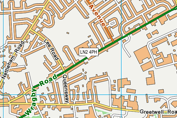 LN2 4PH map - OS VectorMap District (Ordnance Survey)