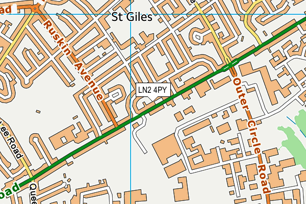 LN2 4PY map - OS VectorMap District (Ordnance Survey)