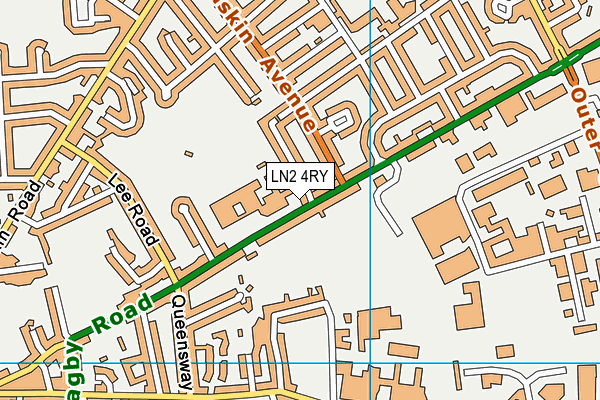 LN2 4RY map - OS VectorMap District (Ordnance Survey)