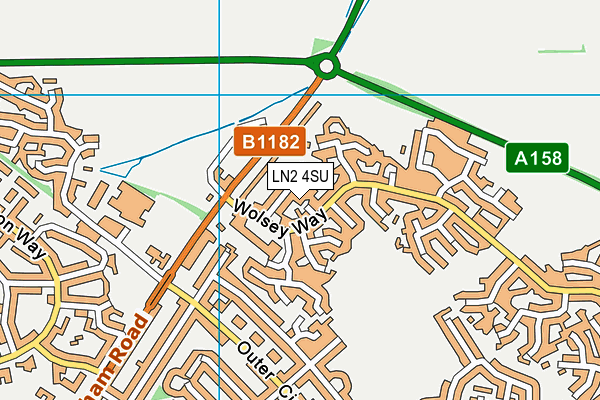 LN2 4SU map - OS VectorMap District (Ordnance Survey)