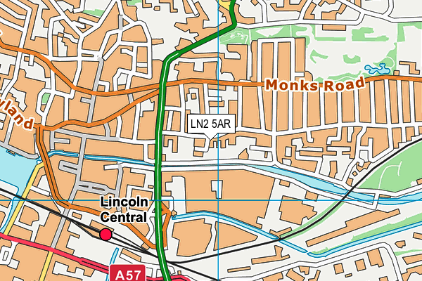 Ymca (Lincolnshire) (Closed) map (LN2 5AR) - OS VectorMap District (Ordnance Survey)