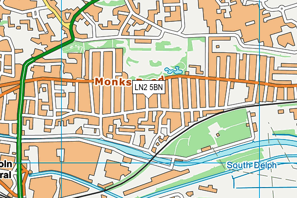 LN2 5BN map - OS VectorMap District (Ordnance Survey)