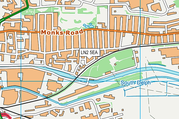 LN2 5EA map - OS VectorMap District (Ordnance Survey)