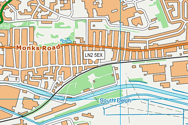 LN2 5EX map - OS VectorMap District (Ordnance Survey)