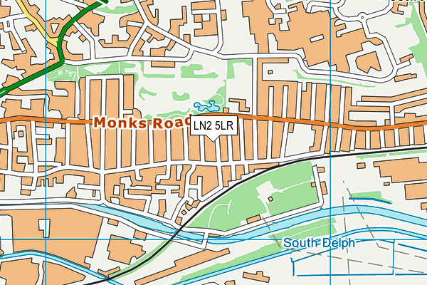 LN2 5LR map - OS VectorMap District (Ordnance Survey)