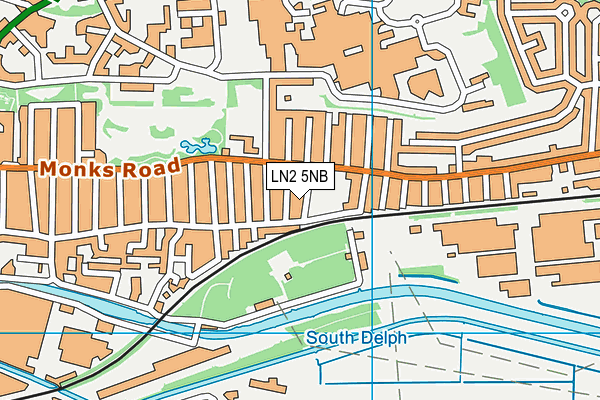 LN2 5NB map - OS VectorMap District (Ordnance Survey)