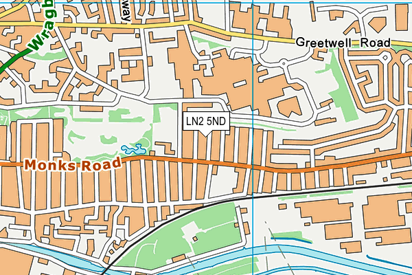 LN2 5ND map - OS VectorMap District (Ordnance Survey)