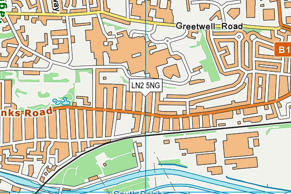 LN2 5NG map - OS VectorMap District (Ordnance Survey)