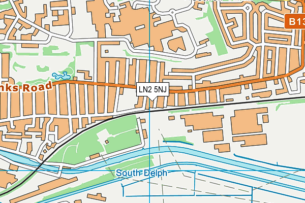 LN2 5NJ map - OS VectorMap District (Ordnance Survey)