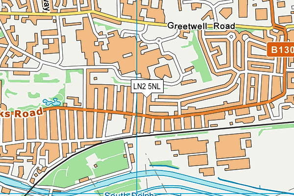 LN2 5NL map - OS VectorMap District (Ordnance Survey)