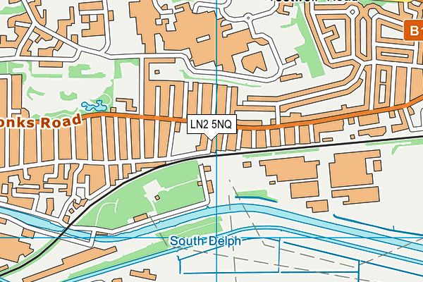 LN2 5NQ map - OS VectorMap District (Ordnance Survey)