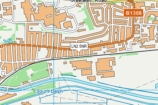 LN2 5NR map - OS VectorMap District (Ordnance Survey)
