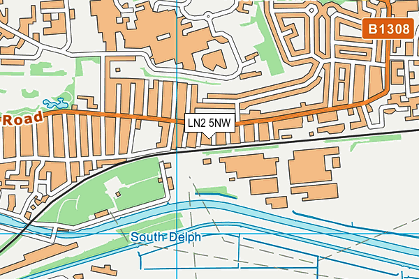 LN2 5NW map - OS VectorMap District (Ordnance Survey)