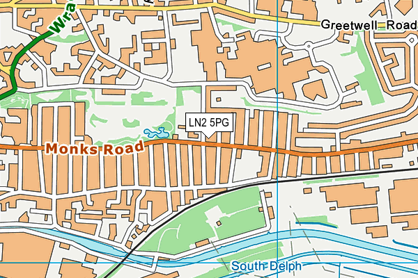 LN2 5PG map - OS VectorMap District (Ordnance Survey)