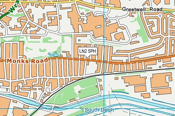 LN2 5PH map - OS VectorMap District (Ordnance Survey)