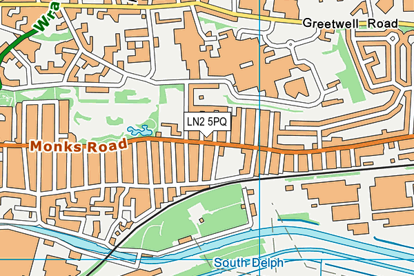 LN2 5PQ map - OS VectorMap District (Ordnance Survey)