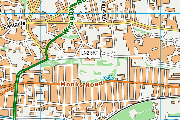 LN2 5RT map - OS VectorMap District (Ordnance Survey)
