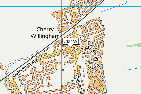 LN3 4AA map - OS VectorMap District (Ordnance Survey)