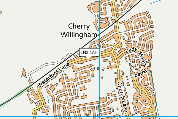 LN3 4AH map - OS VectorMap District (Ordnance Survey)