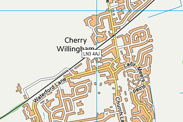 LN3 4AJ map - OS VectorMap District (Ordnance Survey)