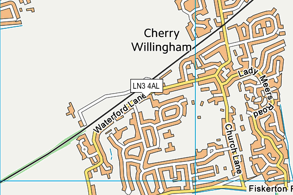 LN3 4AL map - OS VectorMap District (Ordnance Survey)
