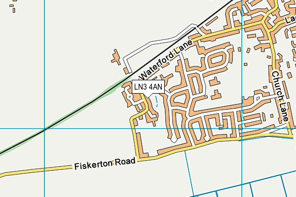 LN3 4AN map - OS VectorMap District (Ordnance Survey)