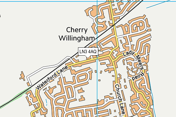 LN3 4AQ map - OS VectorMap District (Ordnance Survey)