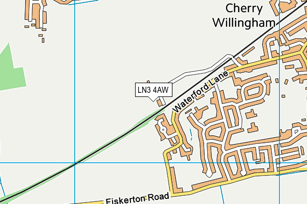 LN3 4AW map - OS VectorMap District (Ordnance Survey)