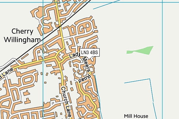 LN3 4BS map - OS VectorMap District (Ordnance Survey)