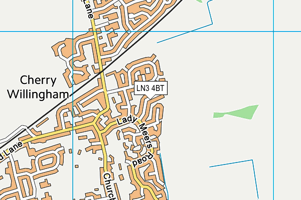 LN3 4BT map - OS VectorMap District (Ordnance Survey)