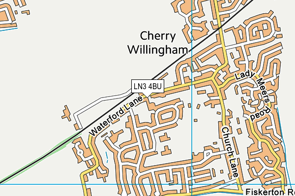 LN3 4BU map - OS VectorMap District (Ordnance Survey)