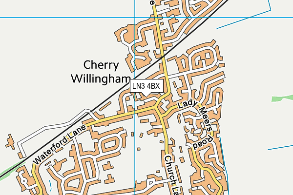 LN3 4BX map - OS VectorMap District (Ordnance Survey)