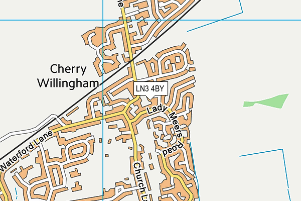 LN3 4BY map - OS VectorMap District (Ordnance Survey)
