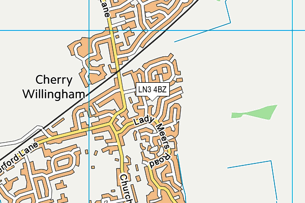 LN3 4BZ map - OS VectorMap District (Ordnance Survey)