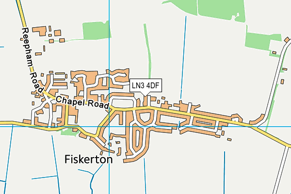 LN3 4DF map - OS VectorMap District (Ordnance Survey)