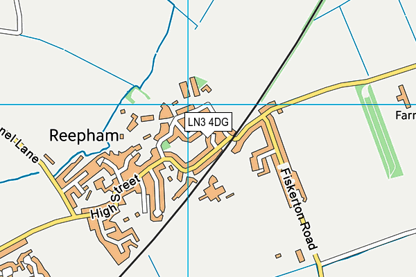LN3 4DG map - OS VectorMap District (Ordnance Survey)