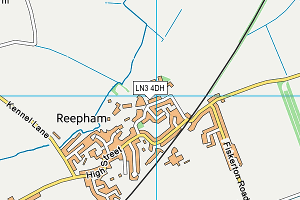 LN3 4DH map - OS VectorMap District (Ordnance Survey)