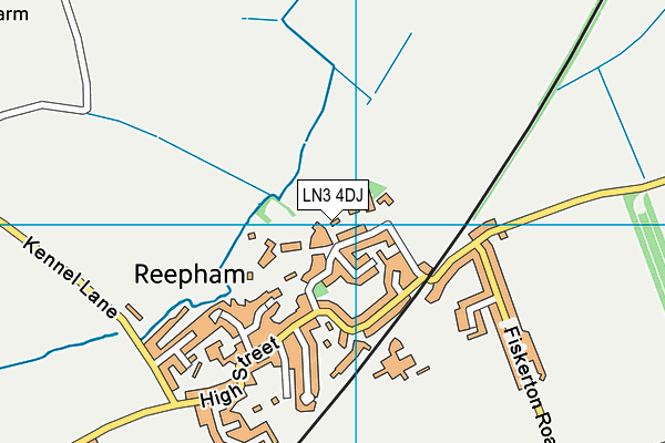 LN3 4DJ map - OS VectorMap District (Ordnance Survey)