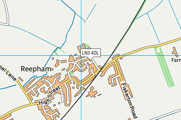 LN3 4DL map - OS VectorMap District (Ordnance Survey)