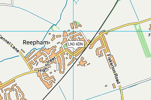 LN3 4DN map - OS VectorMap District (Ordnance Survey)