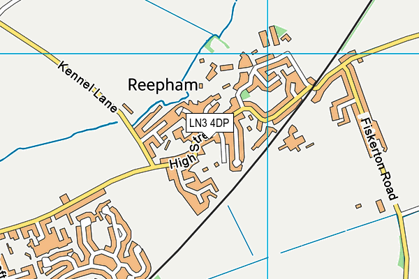 Reepham Church of England Primary School map (LN3 4DP) - OS VectorMap District (Ordnance Survey)