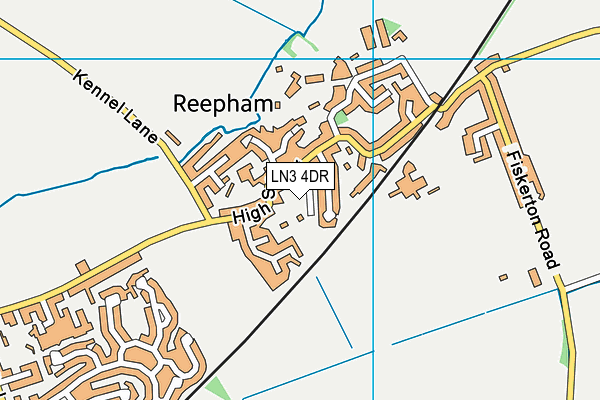 LN3 4DR map - OS VectorMap District (Ordnance Survey)