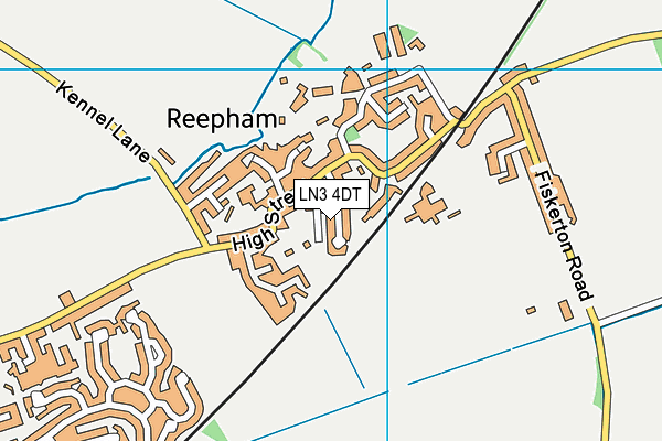 LN3 4DT map - OS VectorMap District (Ordnance Survey)