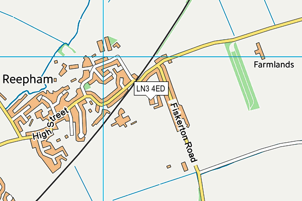 LN3 4ED map - OS VectorMap District (Ordnance Survey)