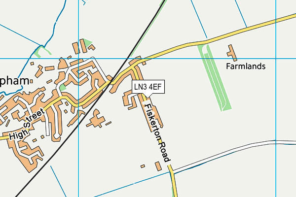 LN3 4EF map - OS VectorMap District (Ordnance Survey)