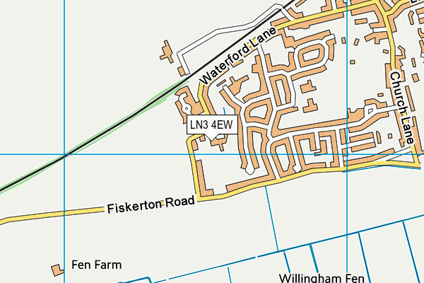 LN3 4EW map - OS VectorMap District (Ordnance Survey)