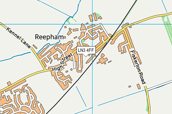 LN3 4FF map - OS VectorMap District (Ordnance Survey)